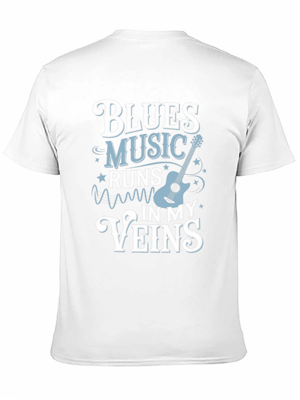 Blues Music Runs In My Veins T-Shirt