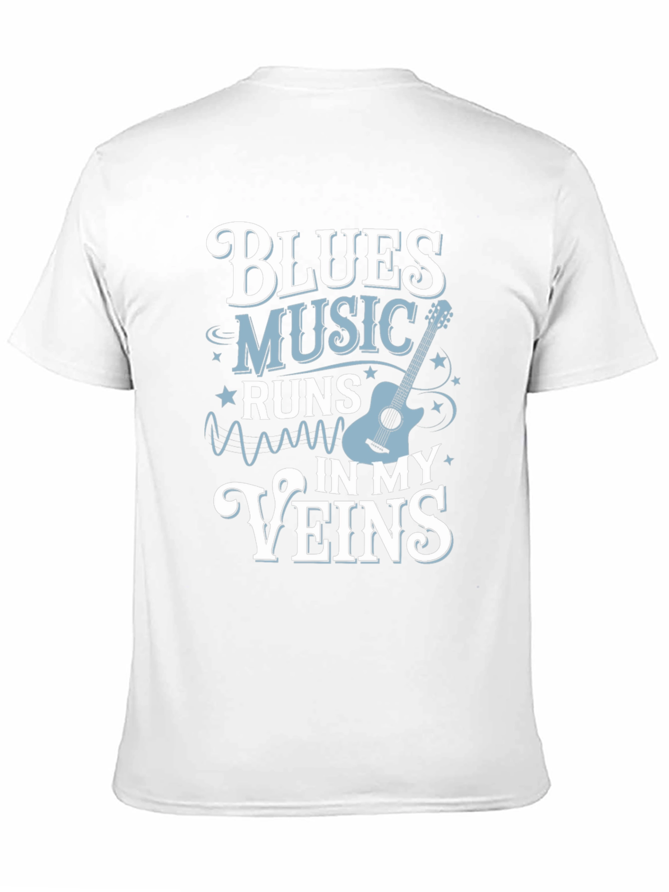Blues Music Runs In My Veins T-Shirt