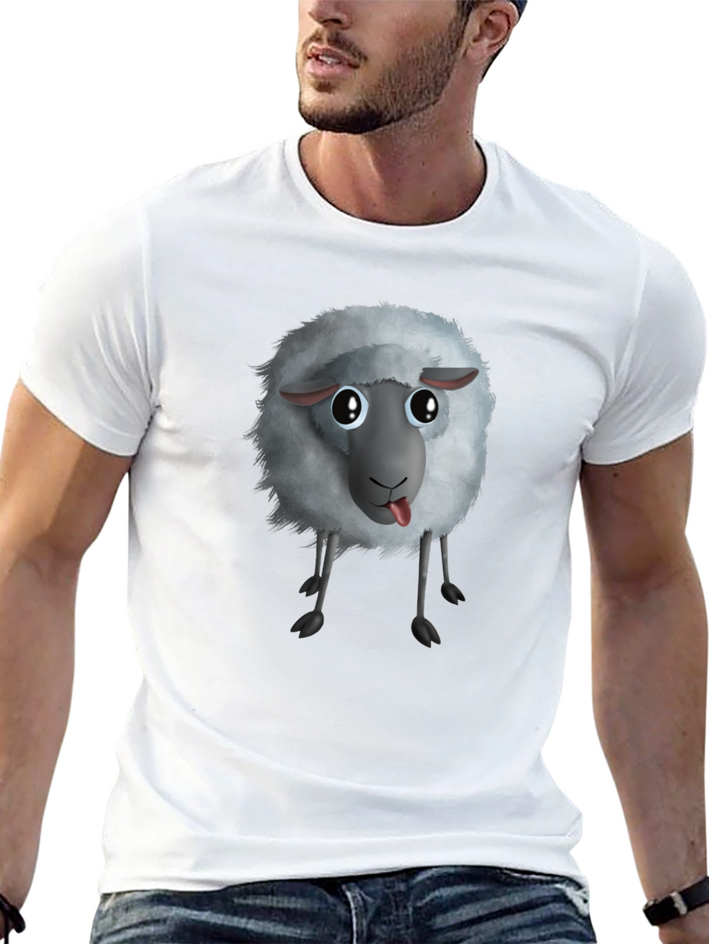 Funny Sheep Graphic T-Shirt