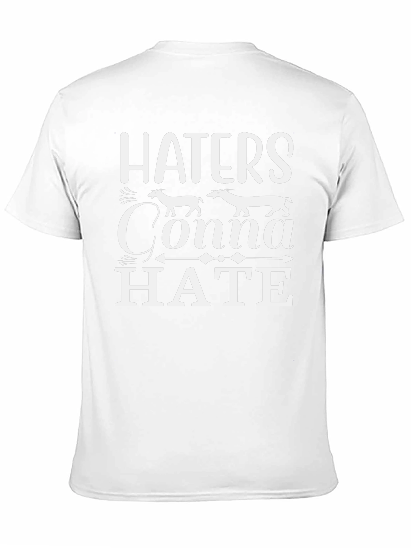 Haters Gonna Hate T-Shirt - Black Cotton Blend