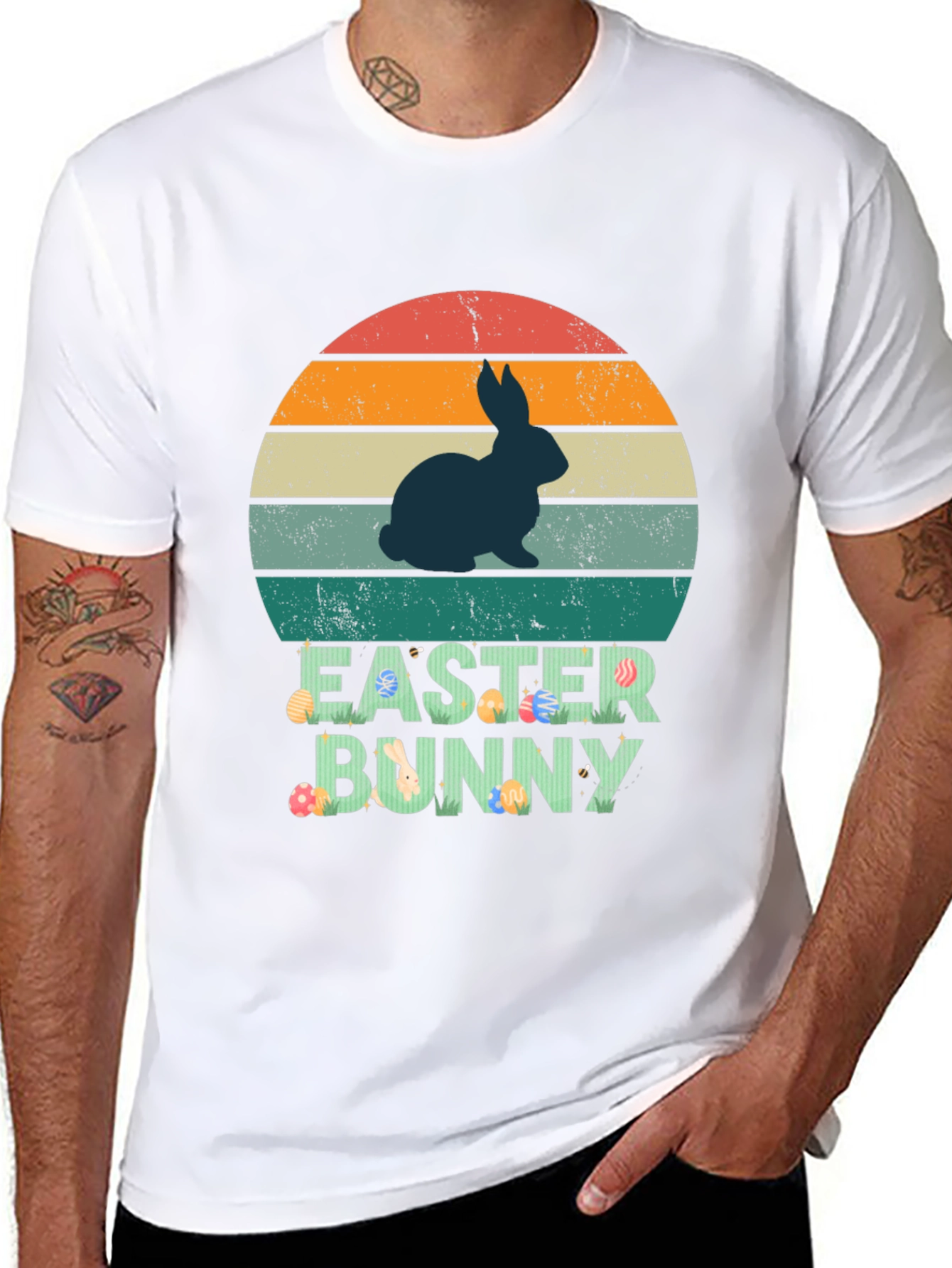 Retro Easter Bunny Graphic Tee