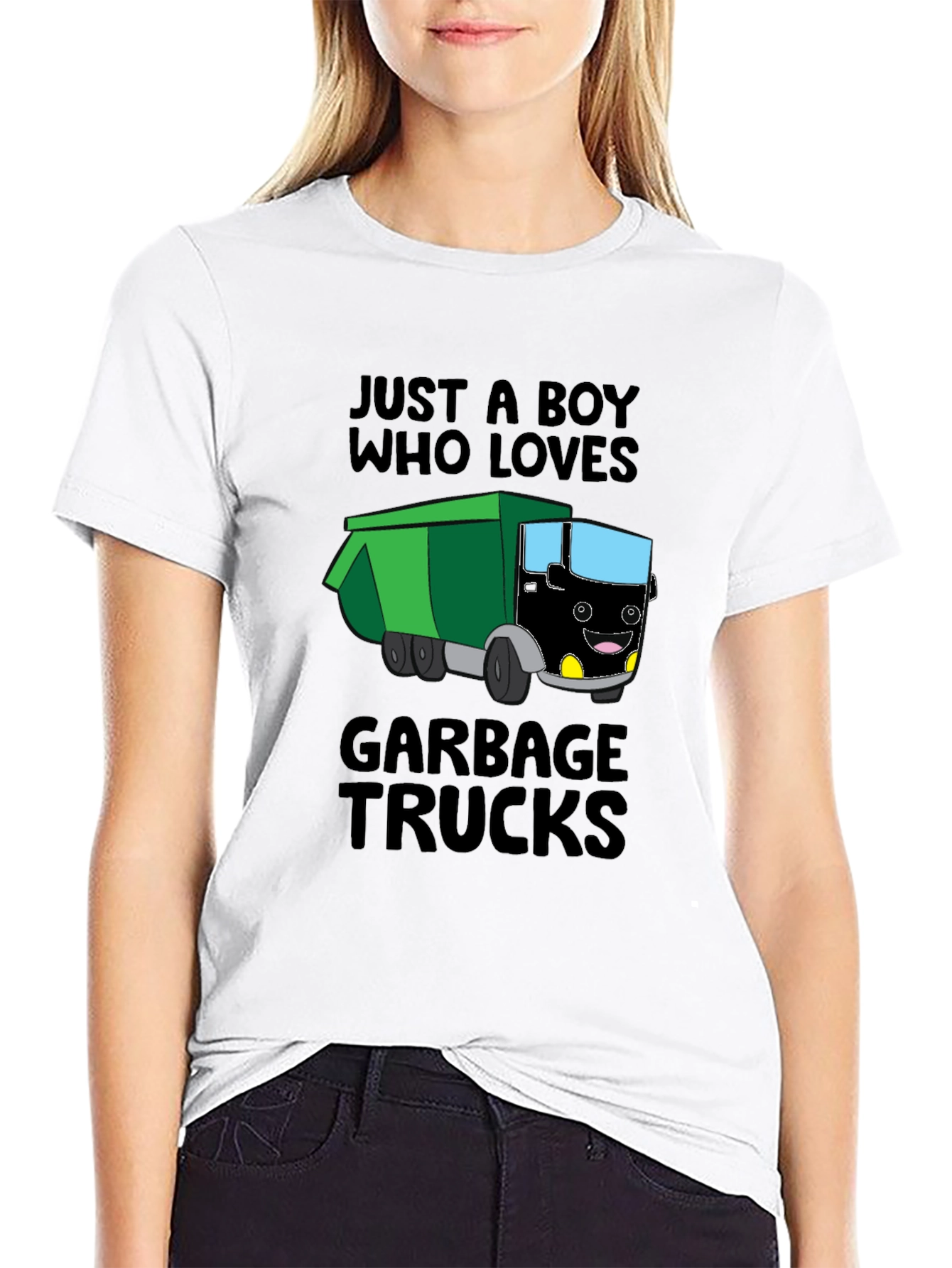 Boy Who Loves Garbage Trucks T-Shirt