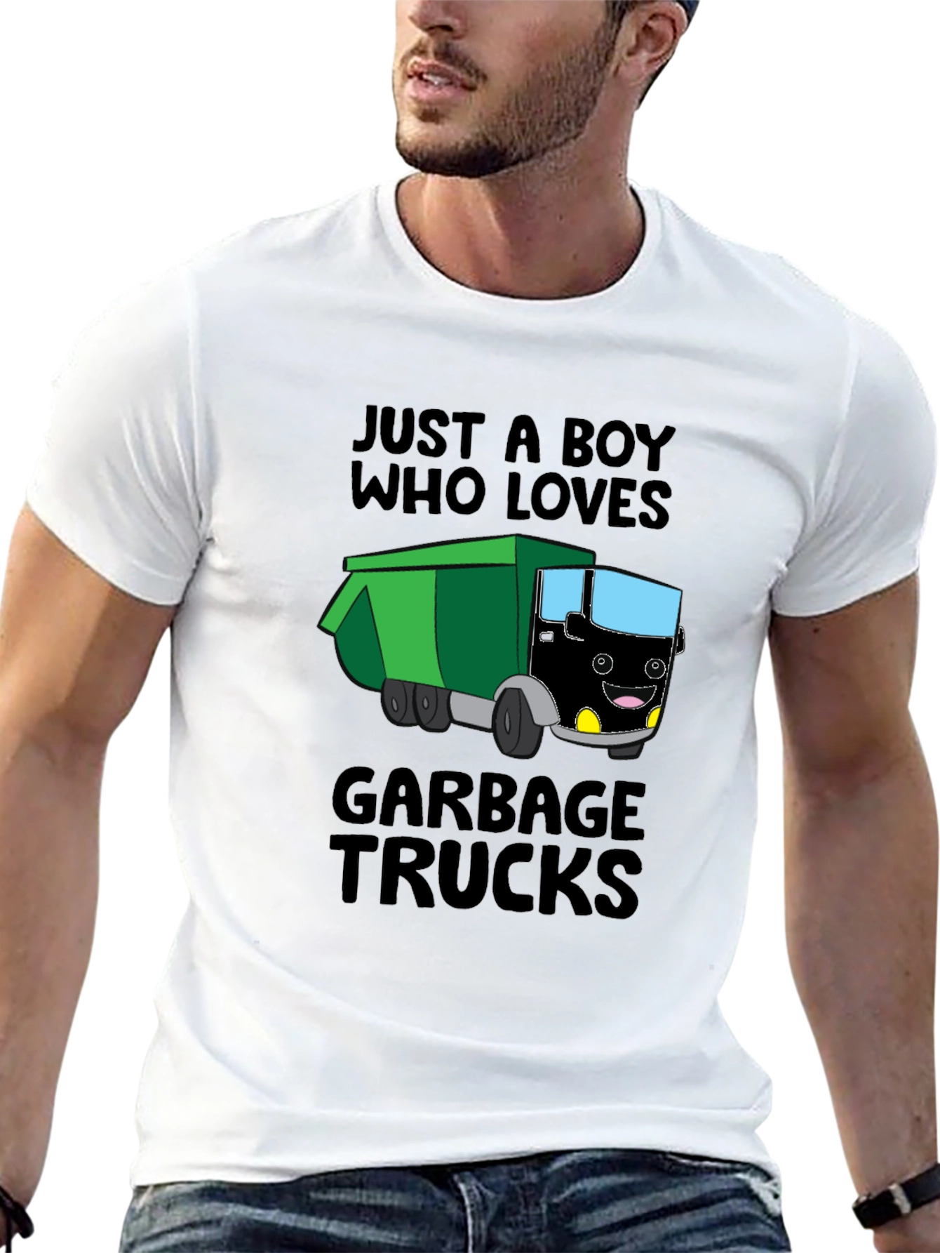 Boy Who Loves Garbage Trucks T-Shirt