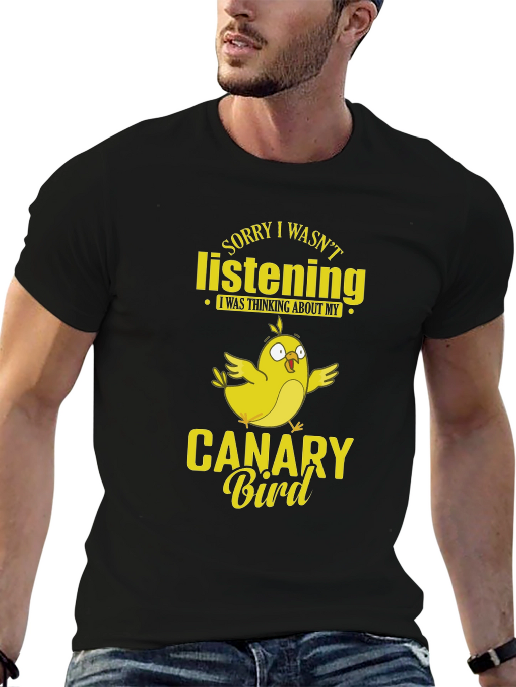 Canary Bird T-Shirt Funny Bird Lover Tee