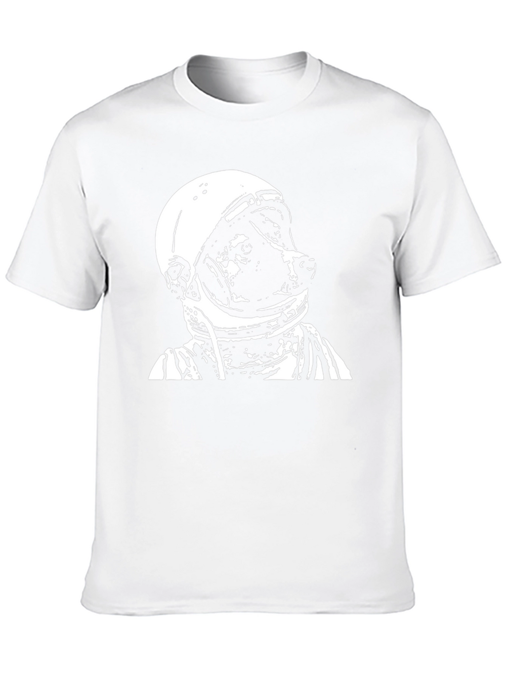 Dog Astronaut Graphic Black T-Shirt