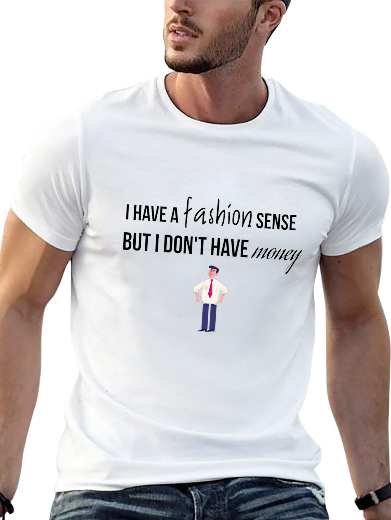 Fashion Sense Humor Graphic T-Shirt