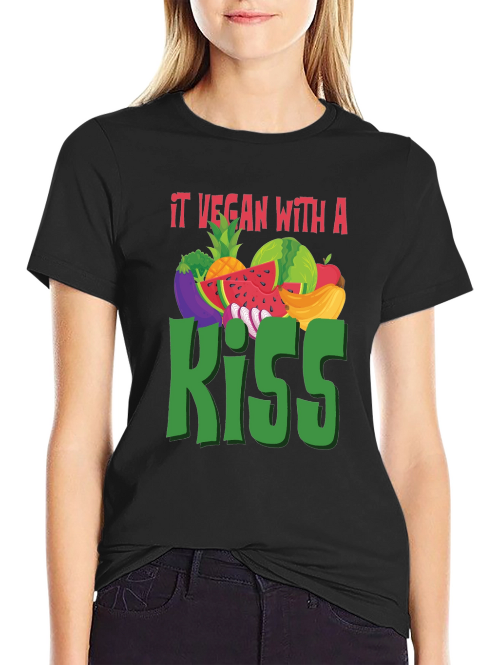 It Vegan with a Kiss T-Shirt