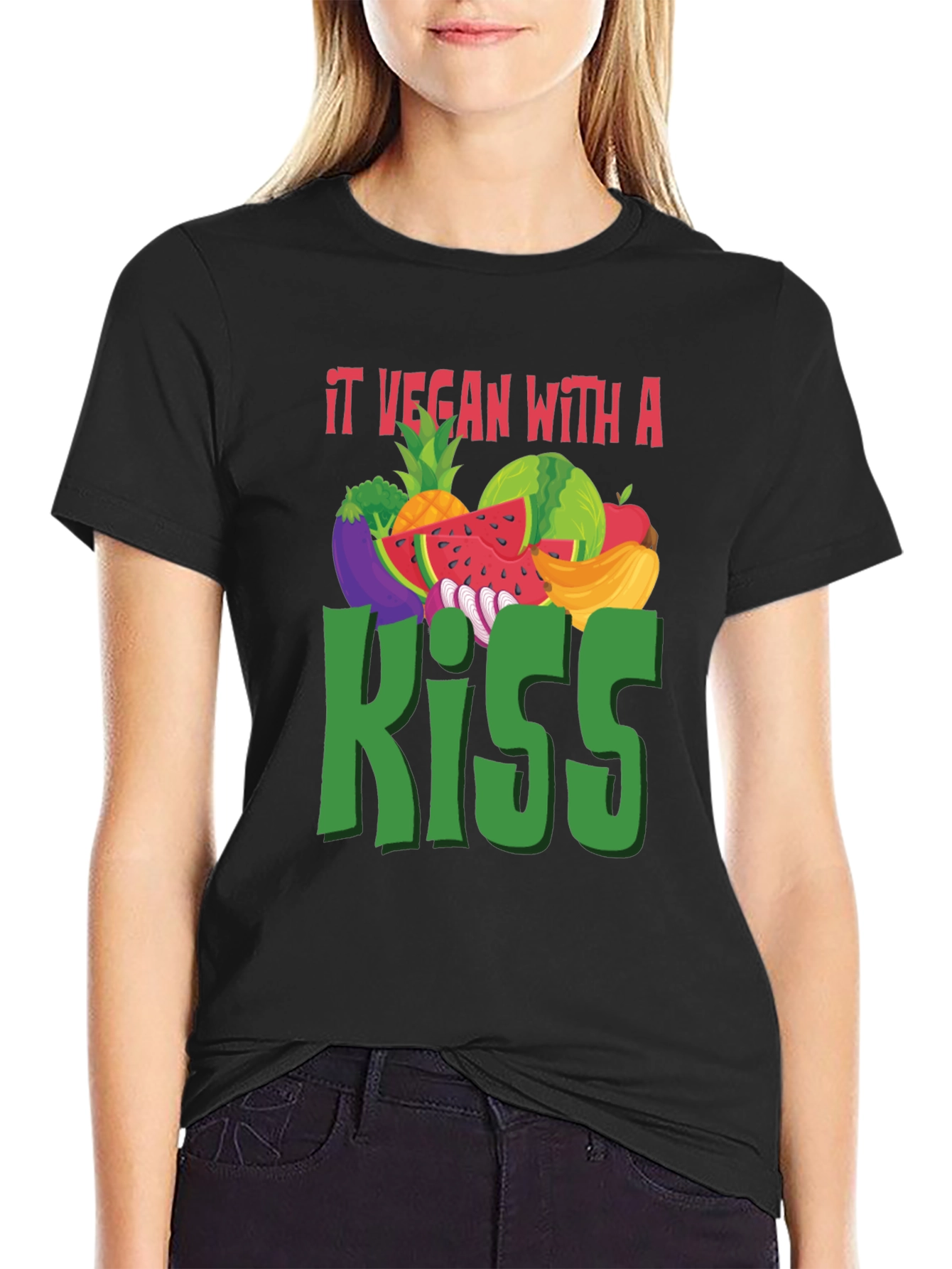 It Vegan with a Kiss T-Shirt