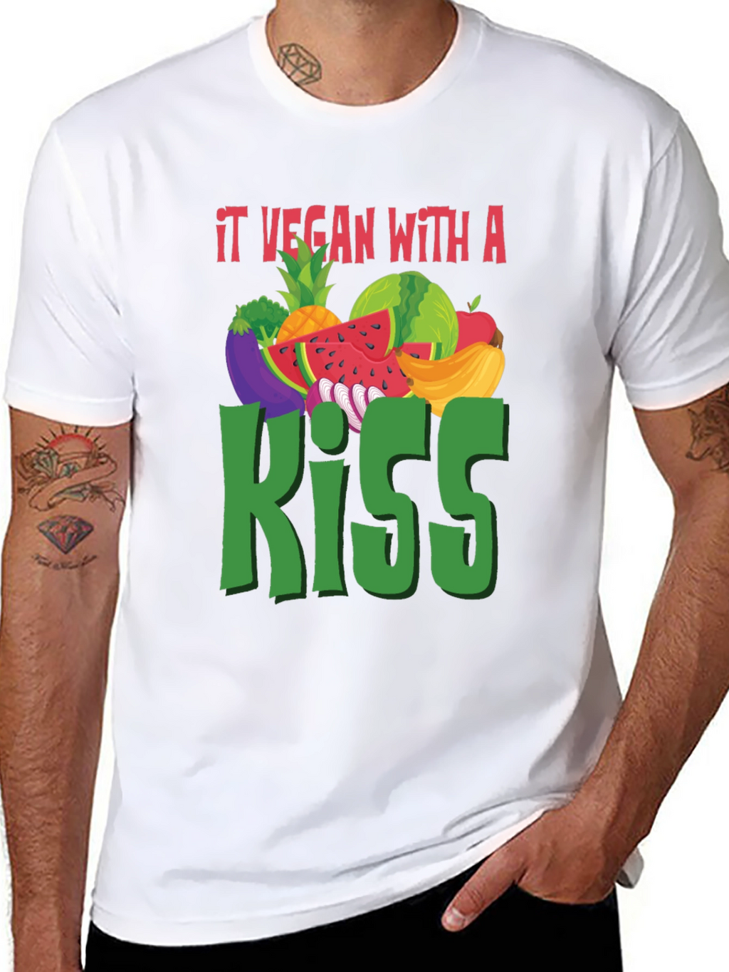 It Vegan with a Kiss T-Shirt