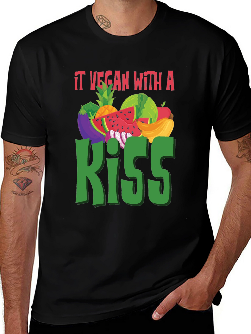 It Vegan with a Kiss T-Shirt