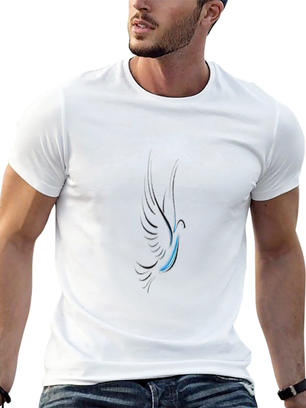 Dove Graphic Black T-Shirt