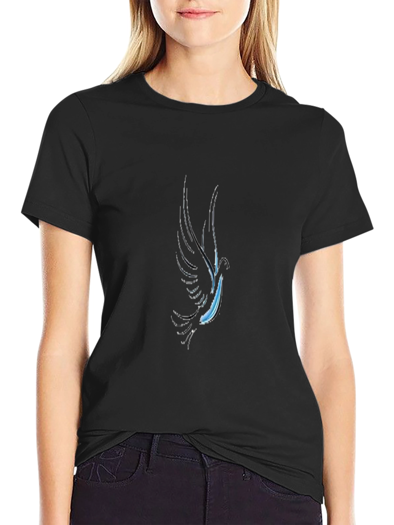 Dove Graphic Black T-Shirt