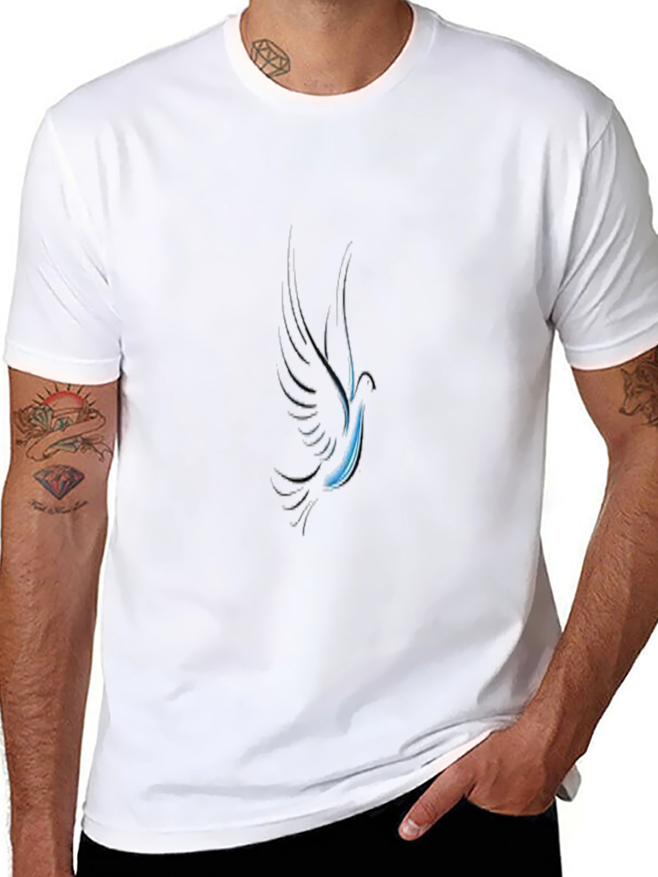 Dove Graphic Black T-Shirt