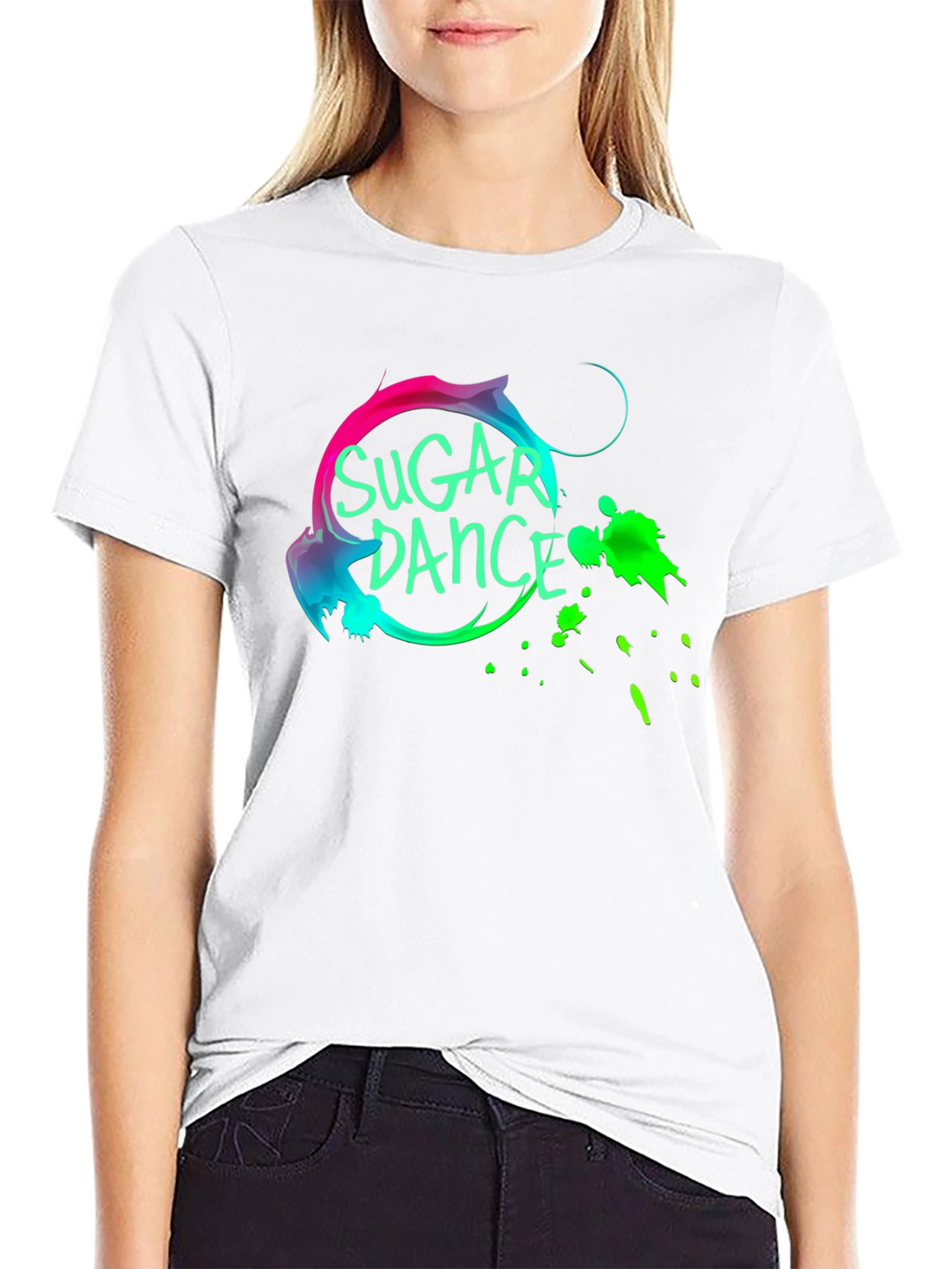 Sugar Dance Black Graphic Tee