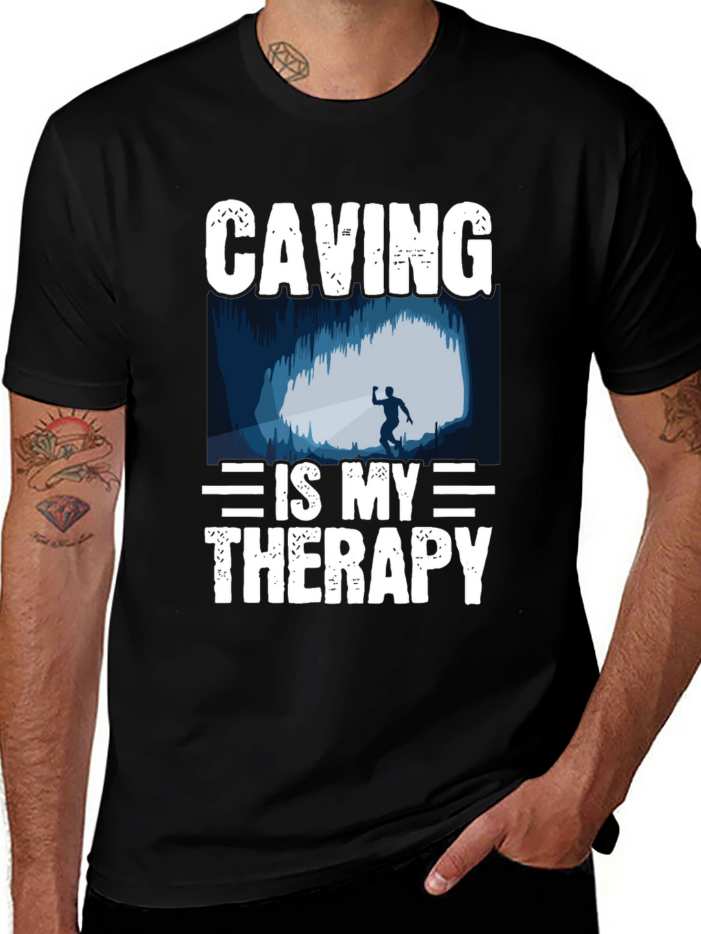 Caving is My Therapy T-Shirt