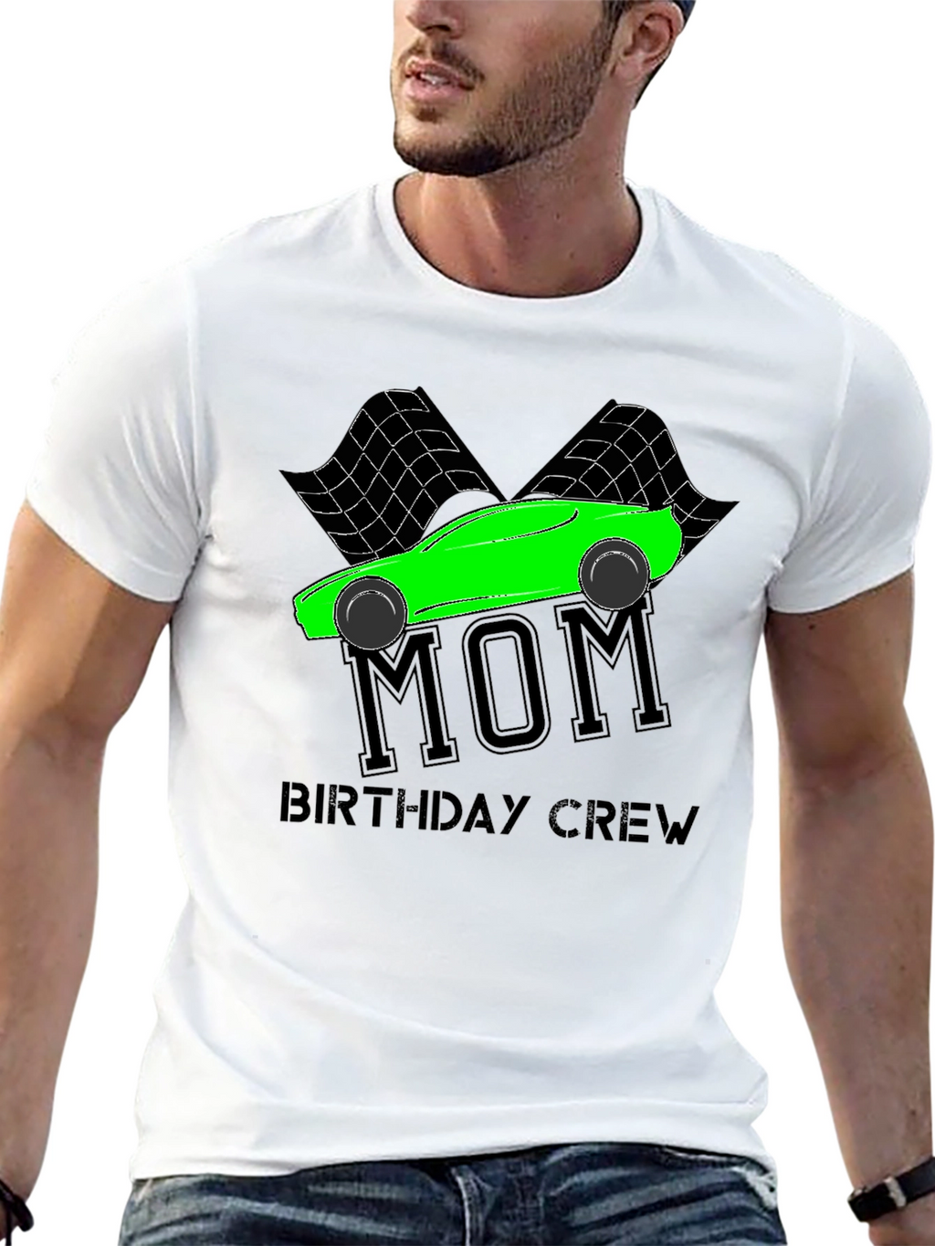 Mom Birthday Crew Racing T-Shirt