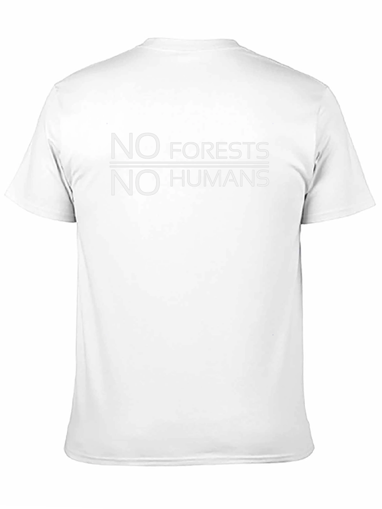 No Forests No Humans Black Graphic Tee