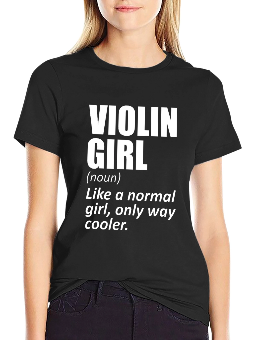 Violin Girl Definition T-Shirt