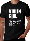 Violin Girl Definition T-Shirt
