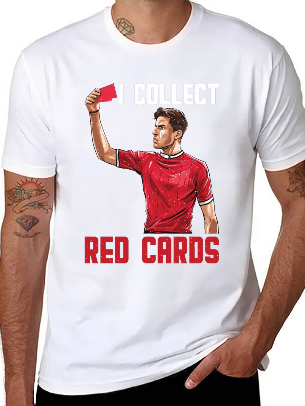 I Collect Red Cards Funny Soccer T-Shirt
