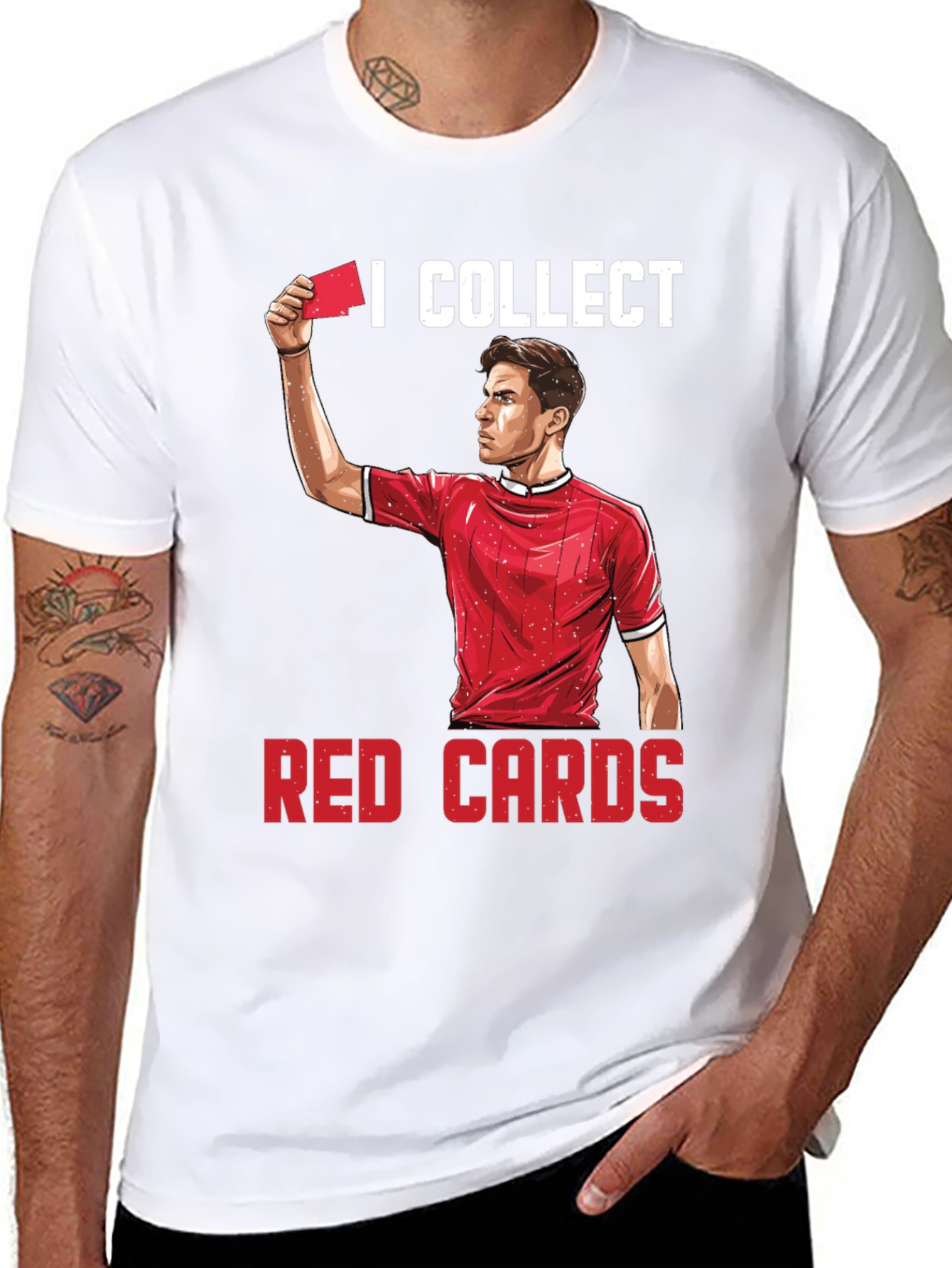 I Collect Red Cards Funny Soccer T-Shirt