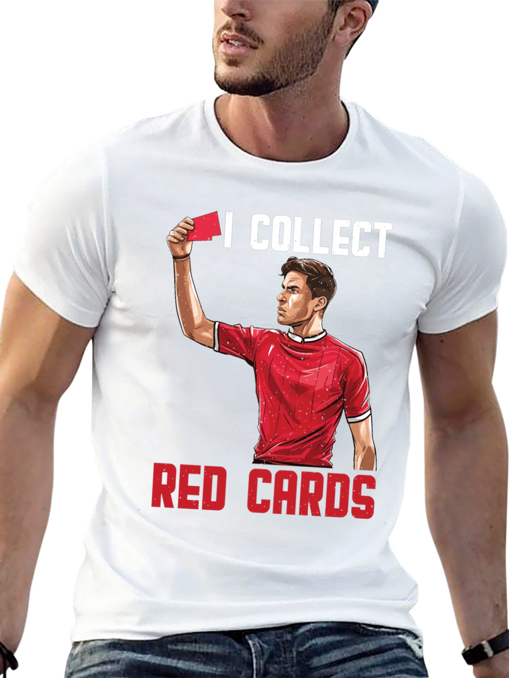 I Collect Red Cards Funny Soccer T-Shirt
