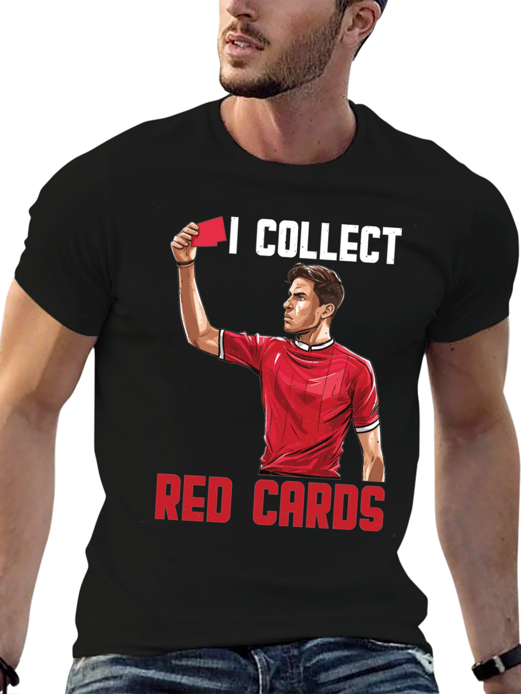 I Collect Red Cards Funny Soccer T-Shirt