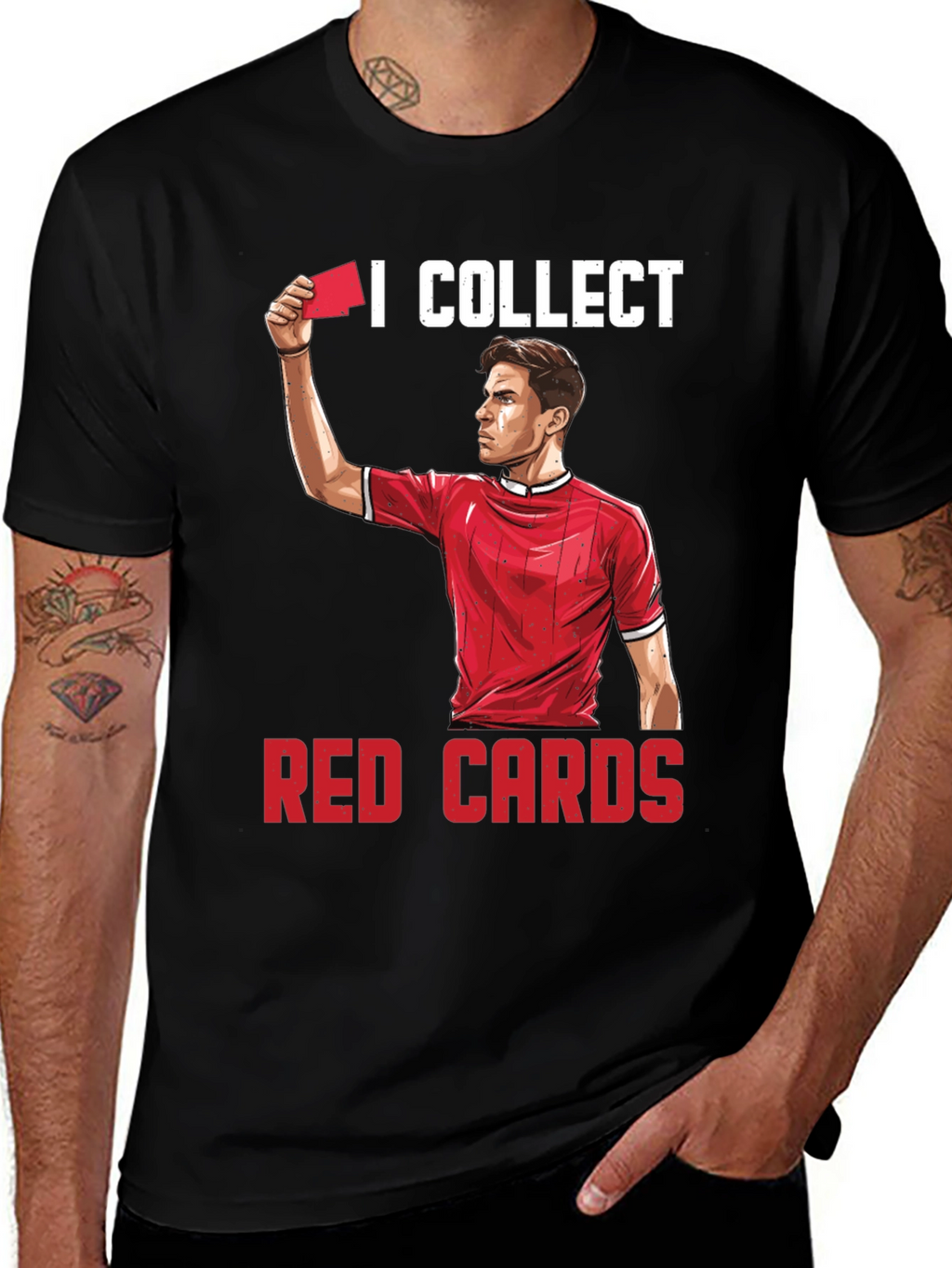 I Collect Red Cards Funny Soccer T-Shirt