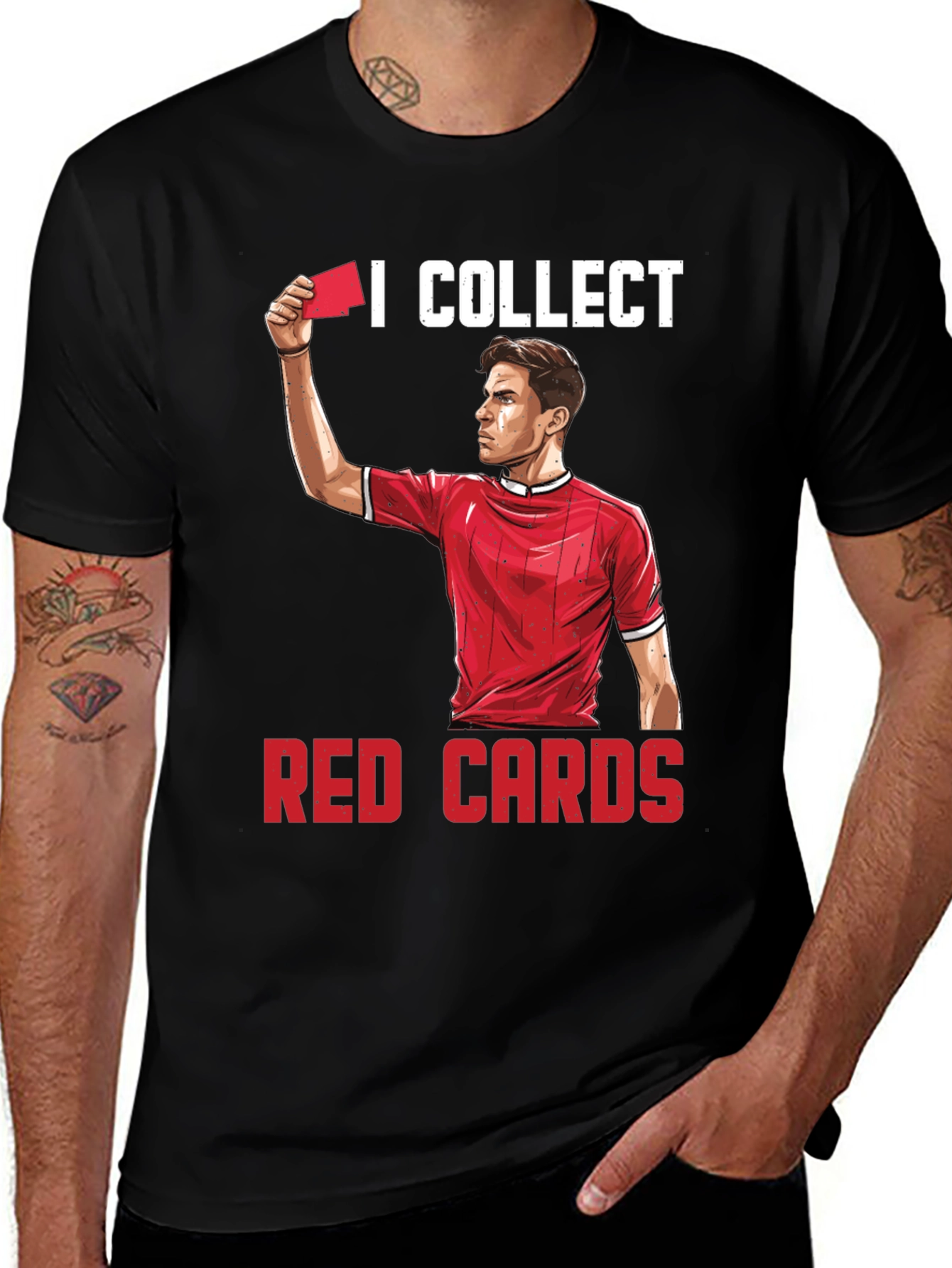 I Collect Red Cards Funny Soccer T-Shirt