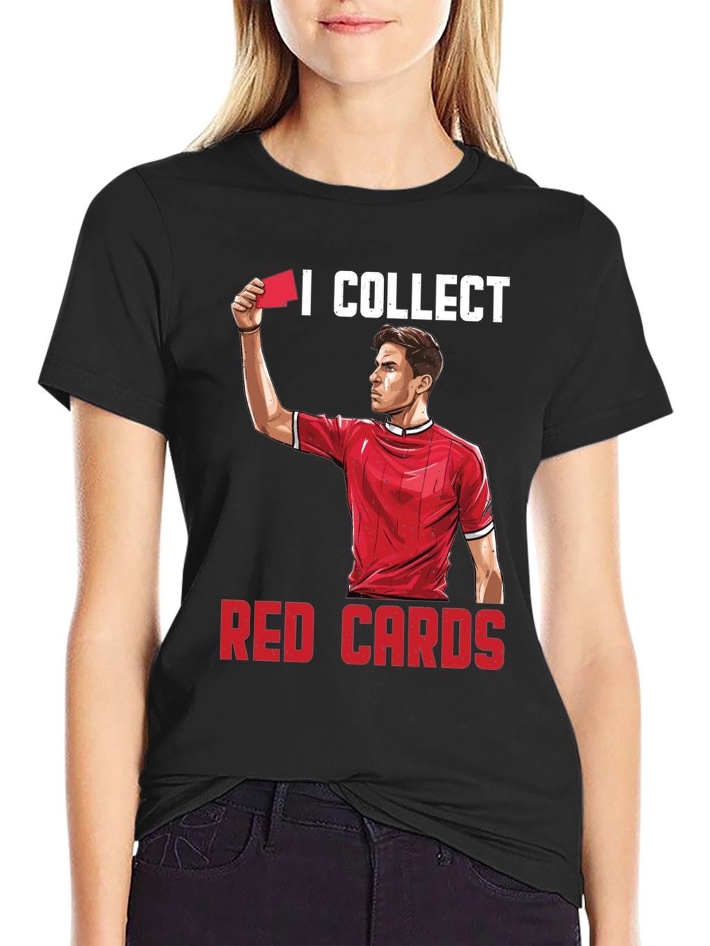 I Collect Red Cards Funny Soccer T-Shirt