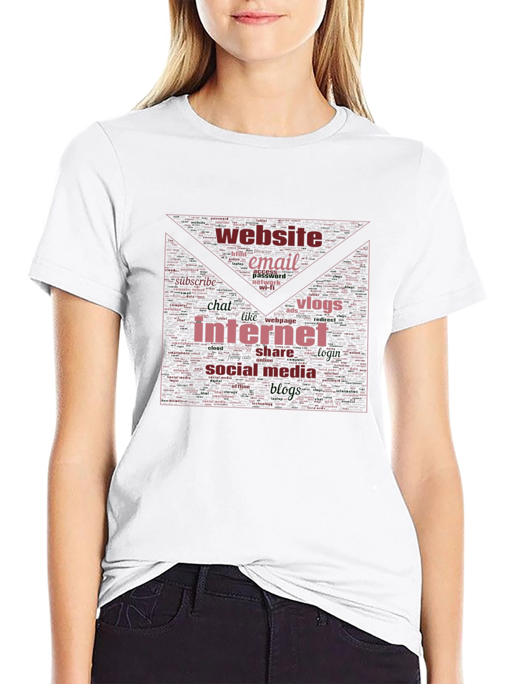 Internet Word Cloud T-Shirt