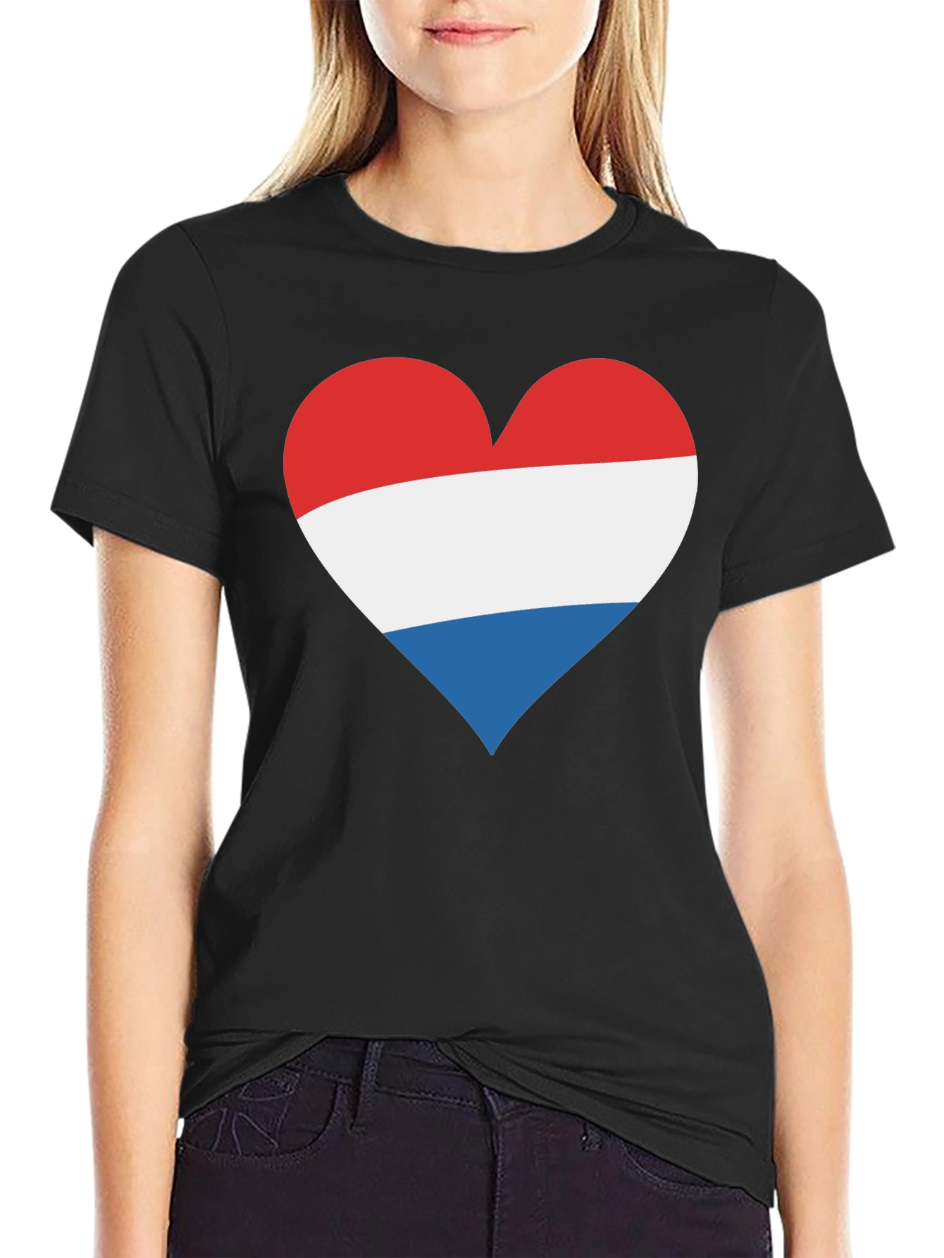 Dutch Flag Heart T-Shirt - Show Your Love for the Netherlands
