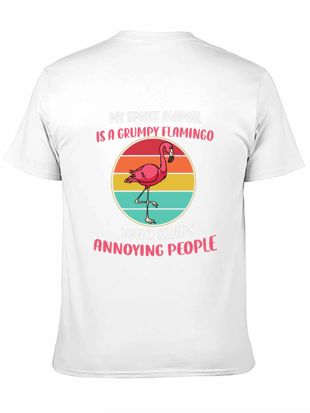 Grumpy Flamingo Spirit Animal T-Shirt