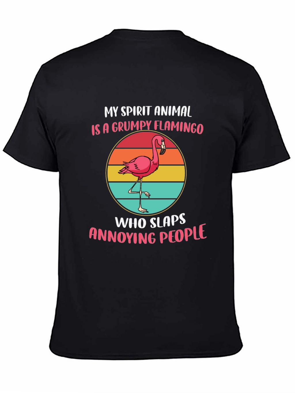 Grumpy Flamingo Spirit Animal T-Shirt