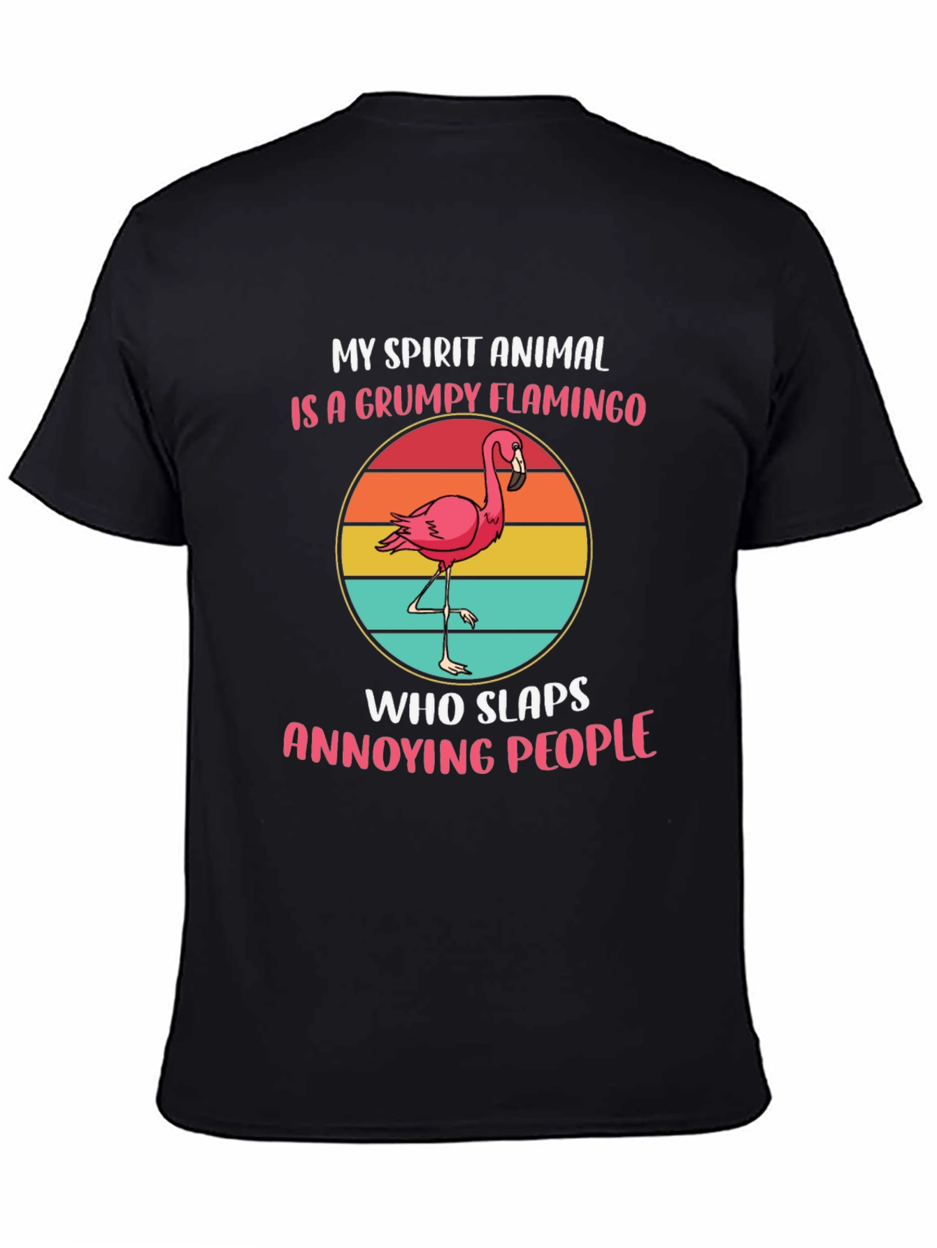 Grumpy Flamingo Spirit Animal T-Shirt