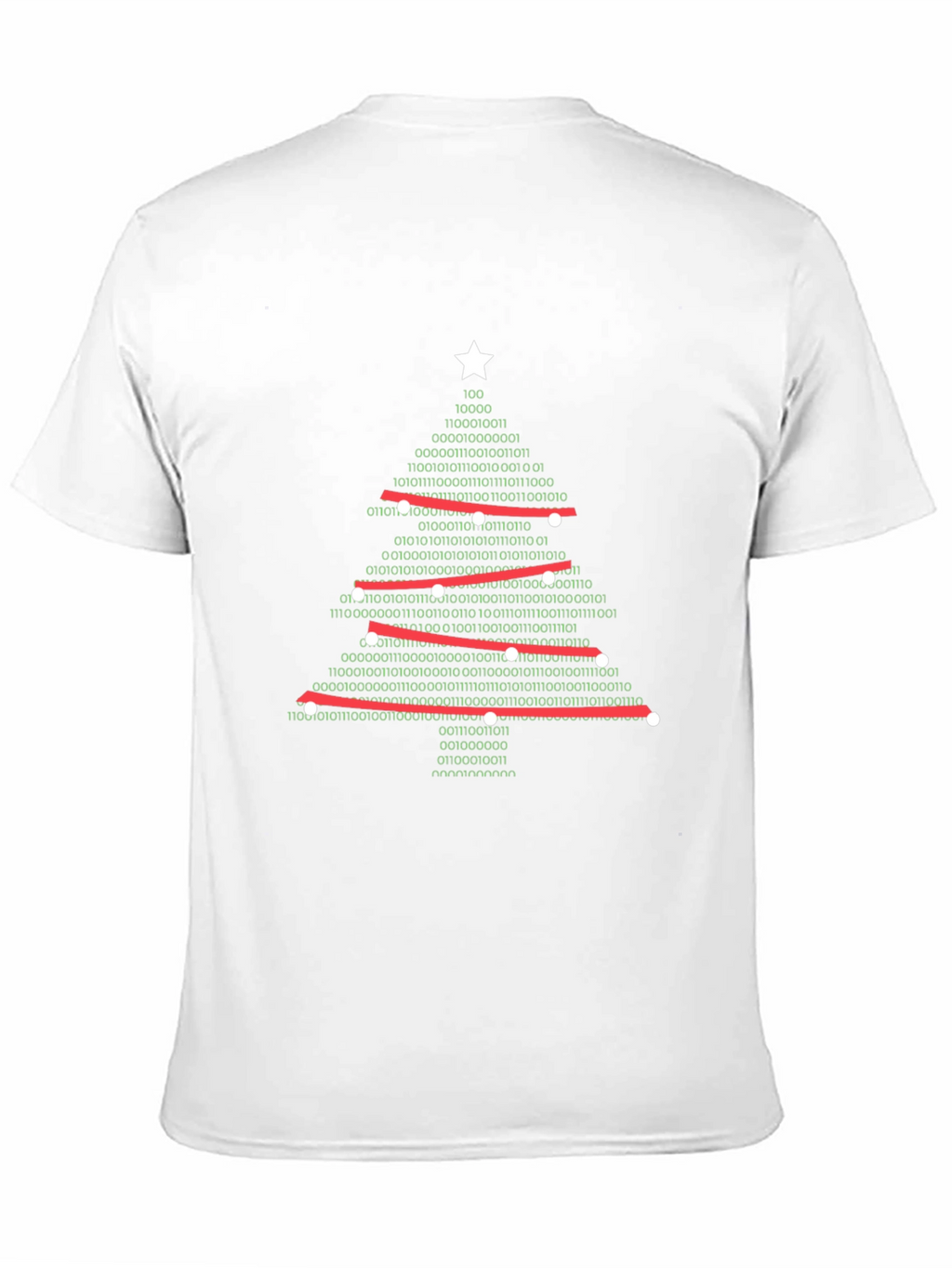 Binary Christmas Tree Graphic T-Shirt