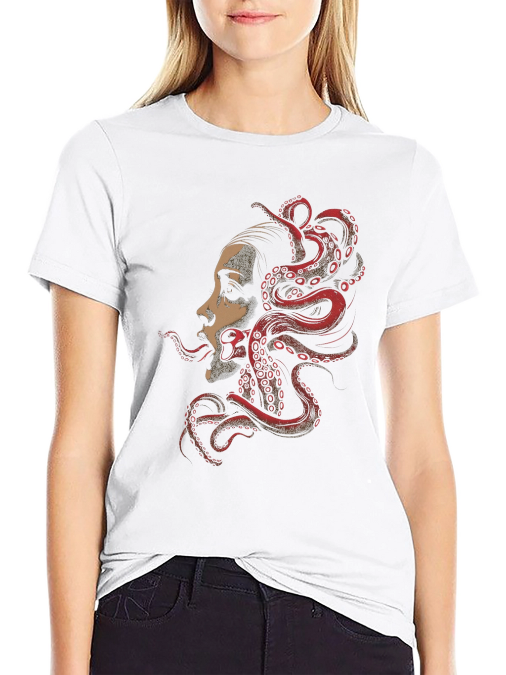 Octopus Woman Graphic Tee - Dark Arts Apparel