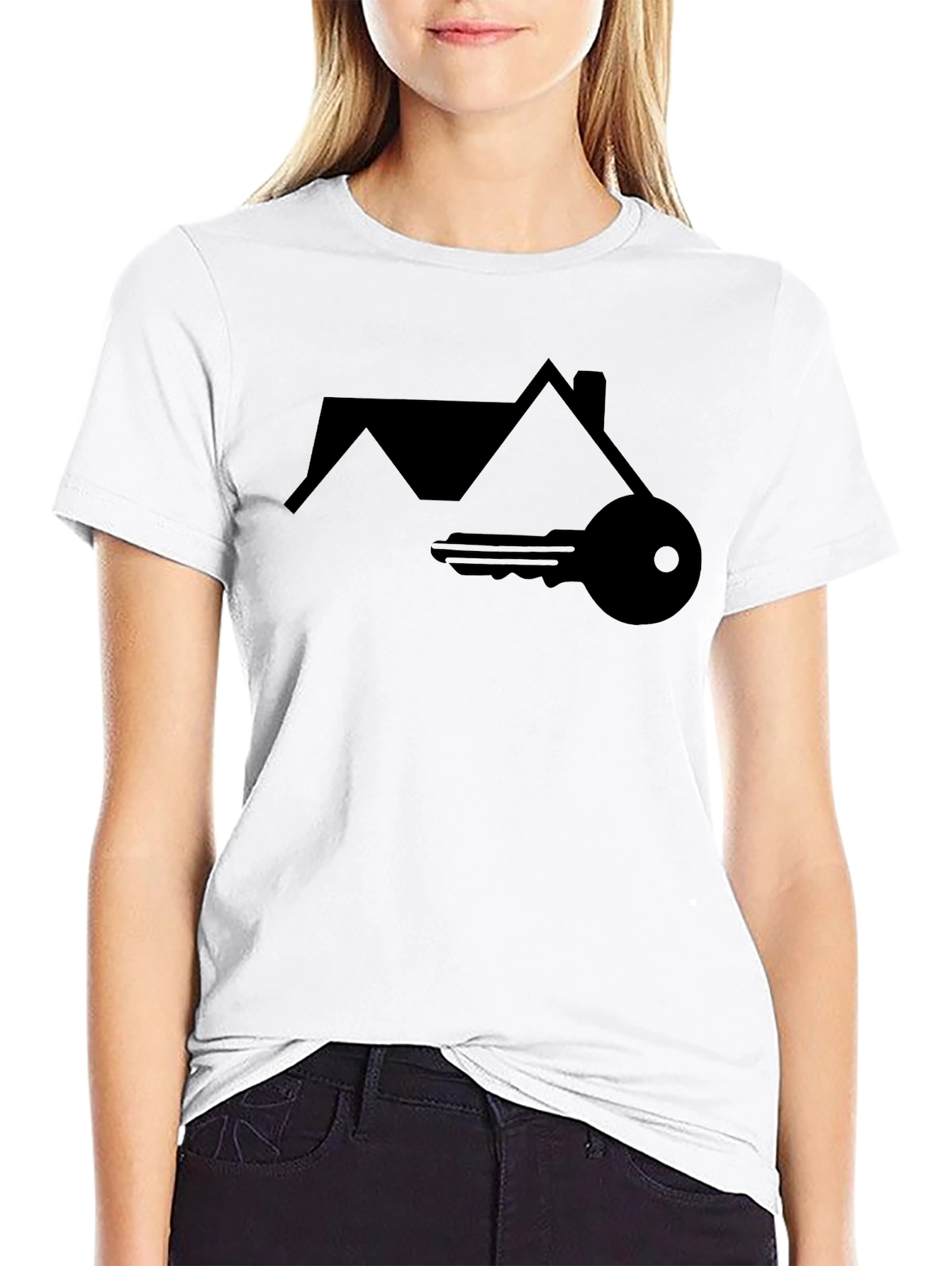 Home Key Graphic T-Shirt - Modern Style