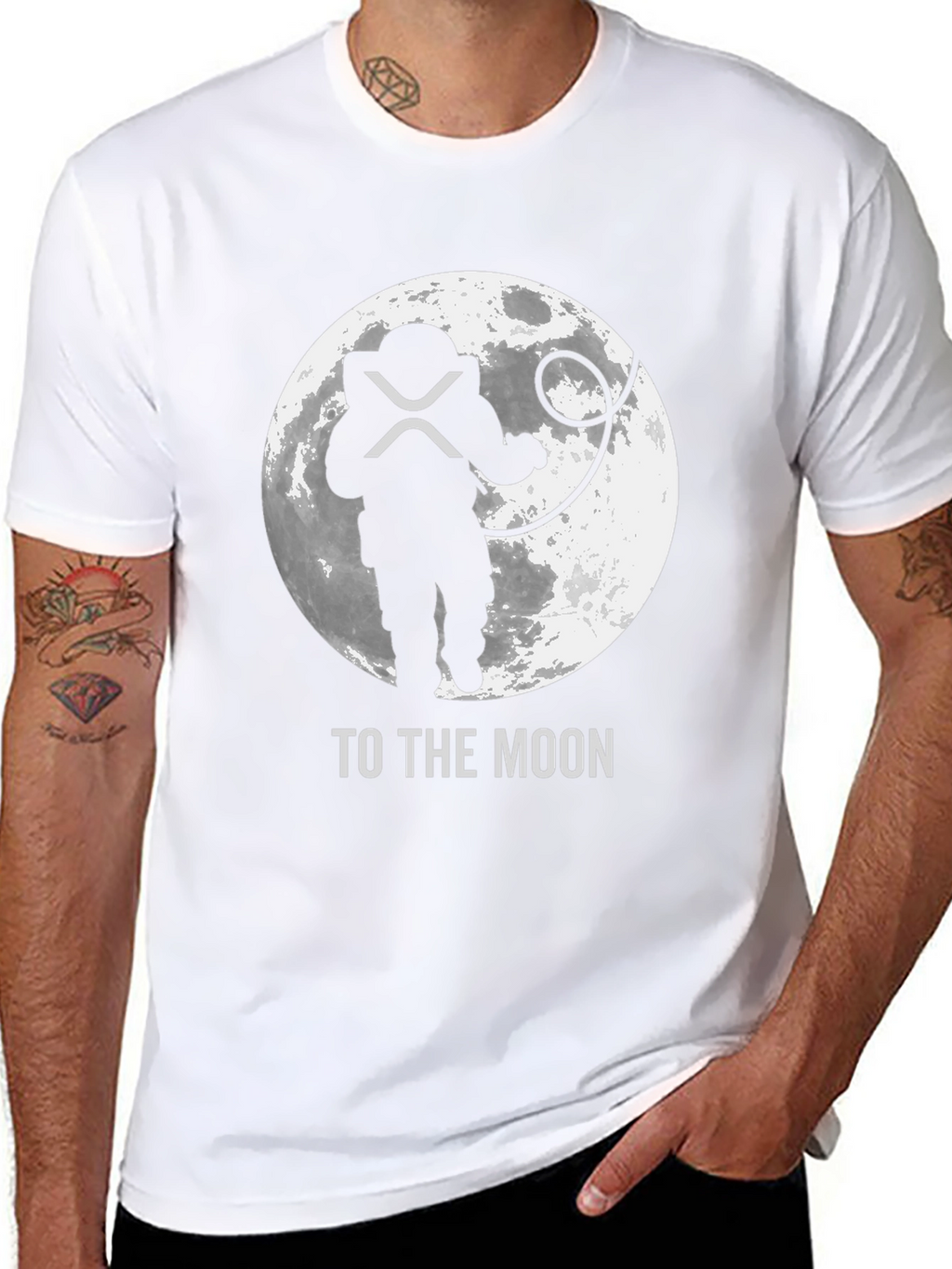 To The Moon Black Crypto T-Shirt