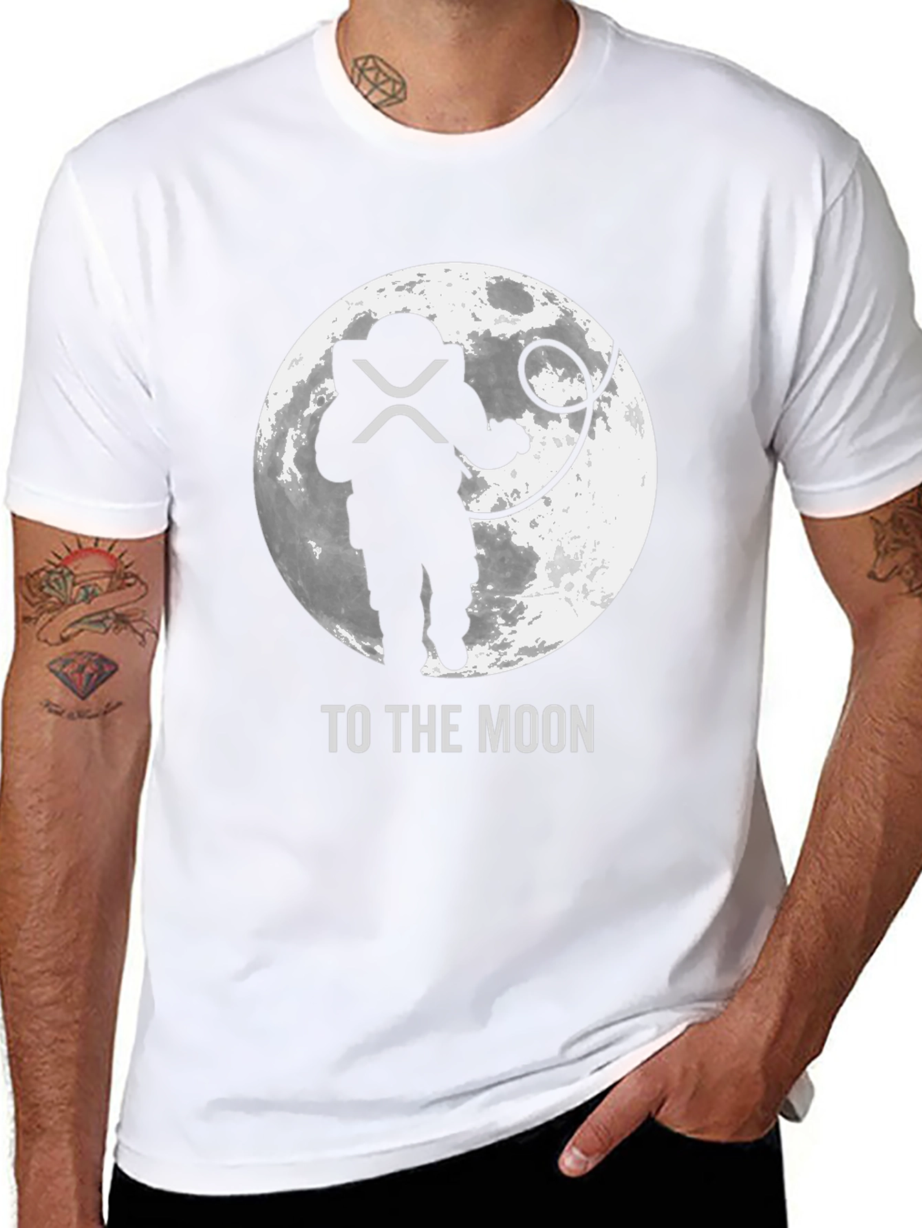 To The Moon Black Crypto T-Shirt