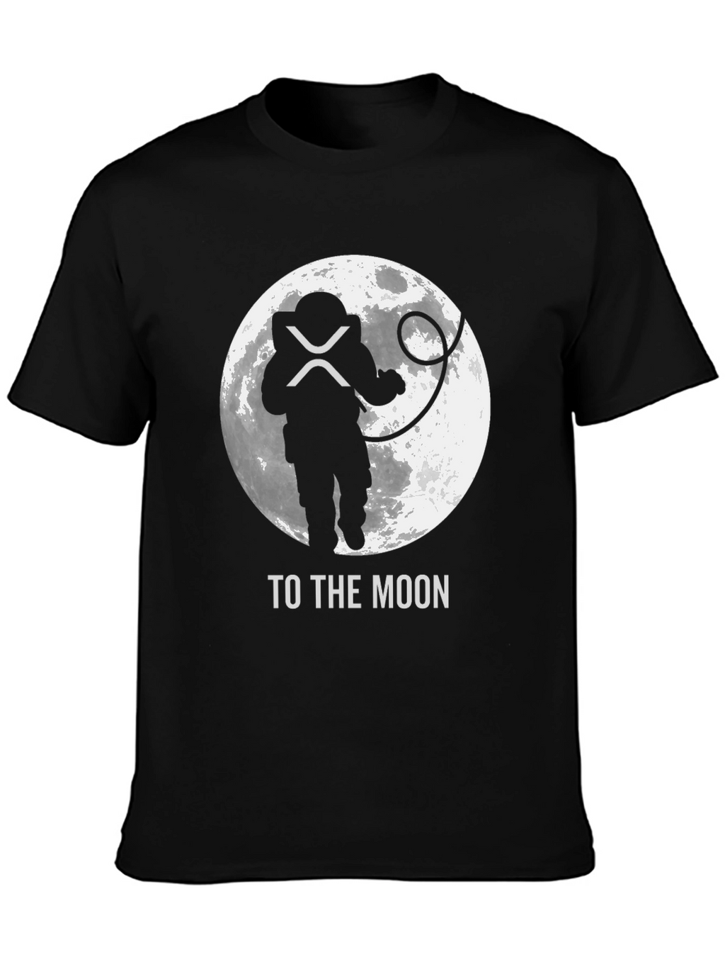 To The Moon Black Crypto T-Shirt