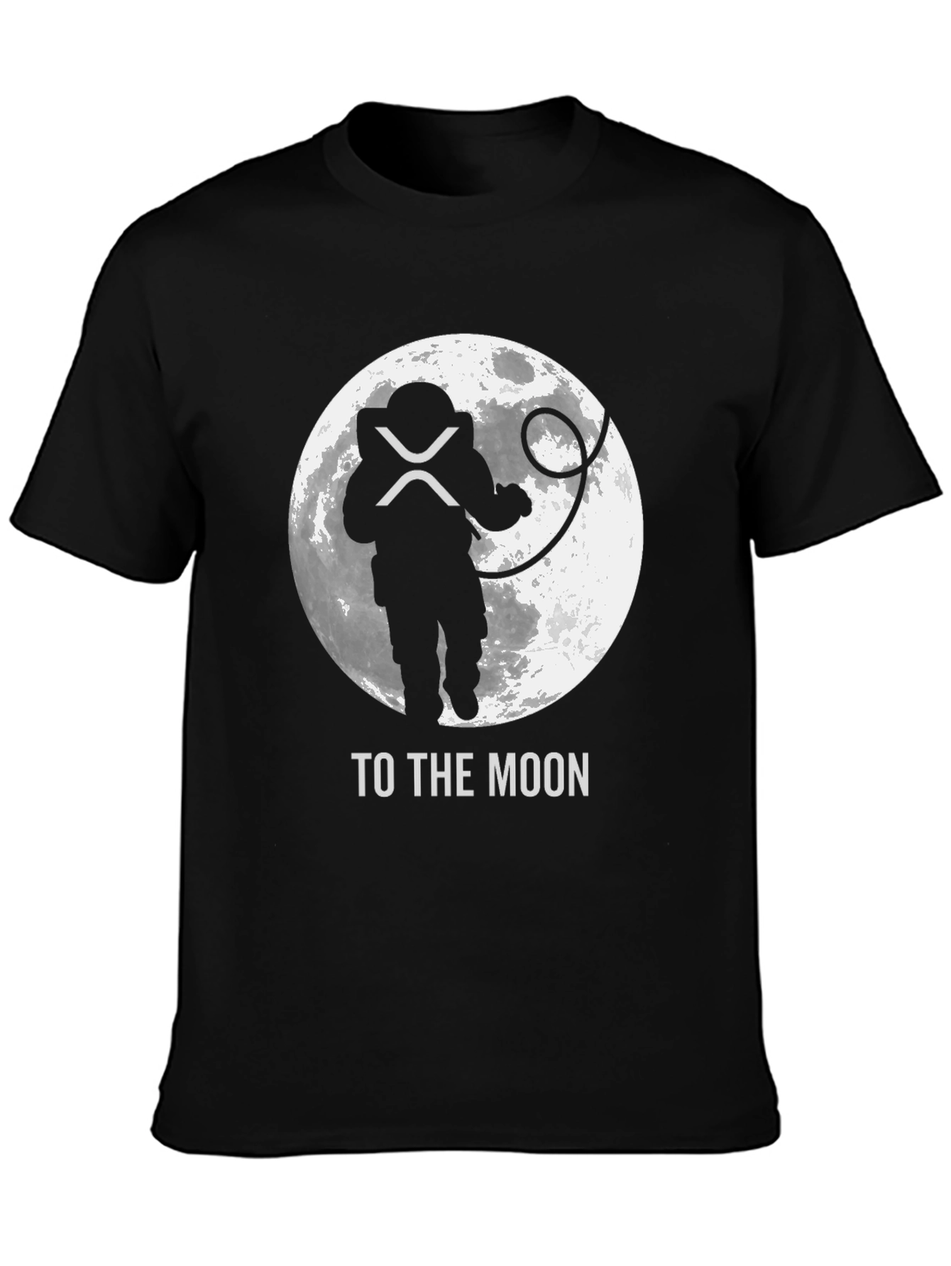 To The Moon Black Crypto T-Shirt