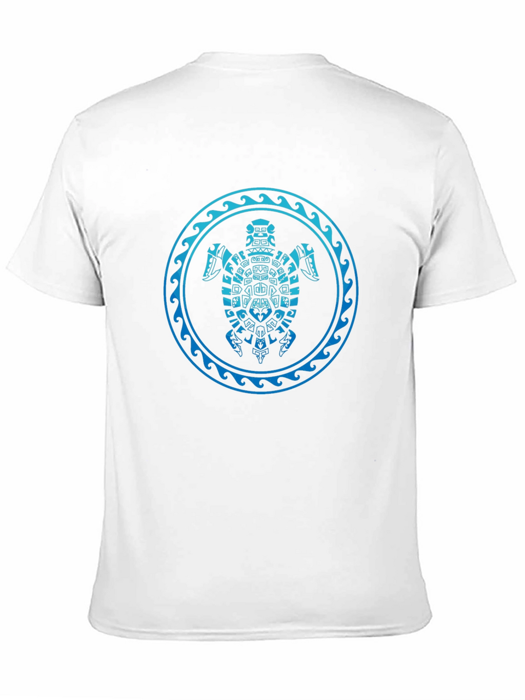 Tribal Turtle Graphic T-Shirt - Black