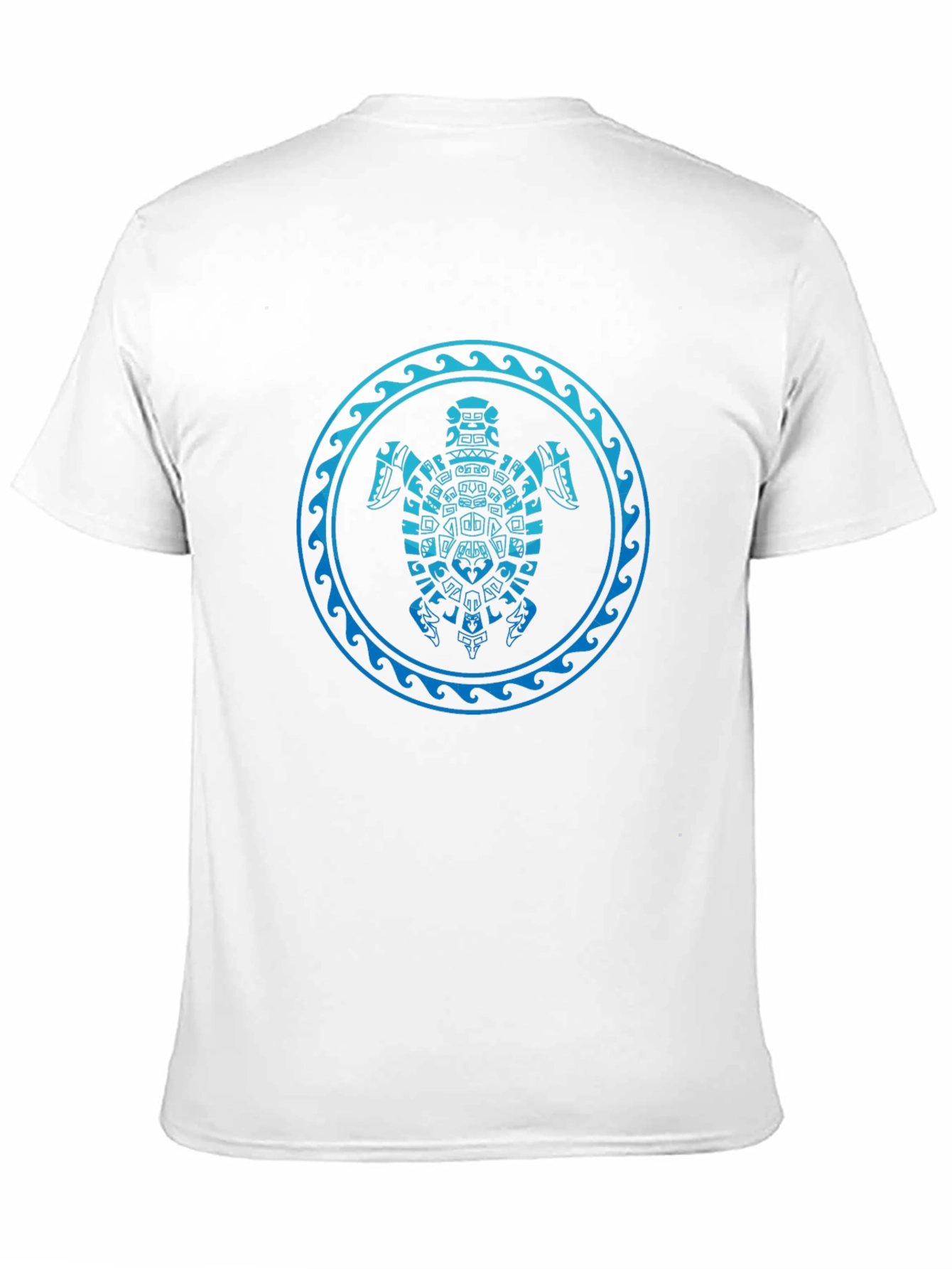 Tribal Turtle Graphic T-Shirt - Black