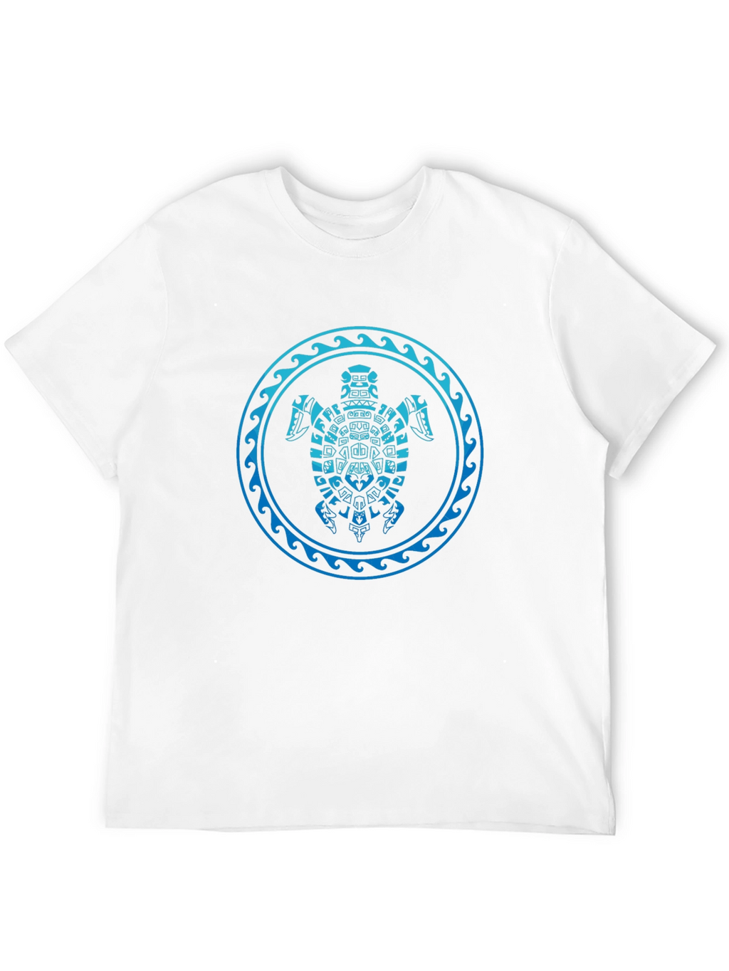 Tribal Turtle Graphic T-Shirt - Black