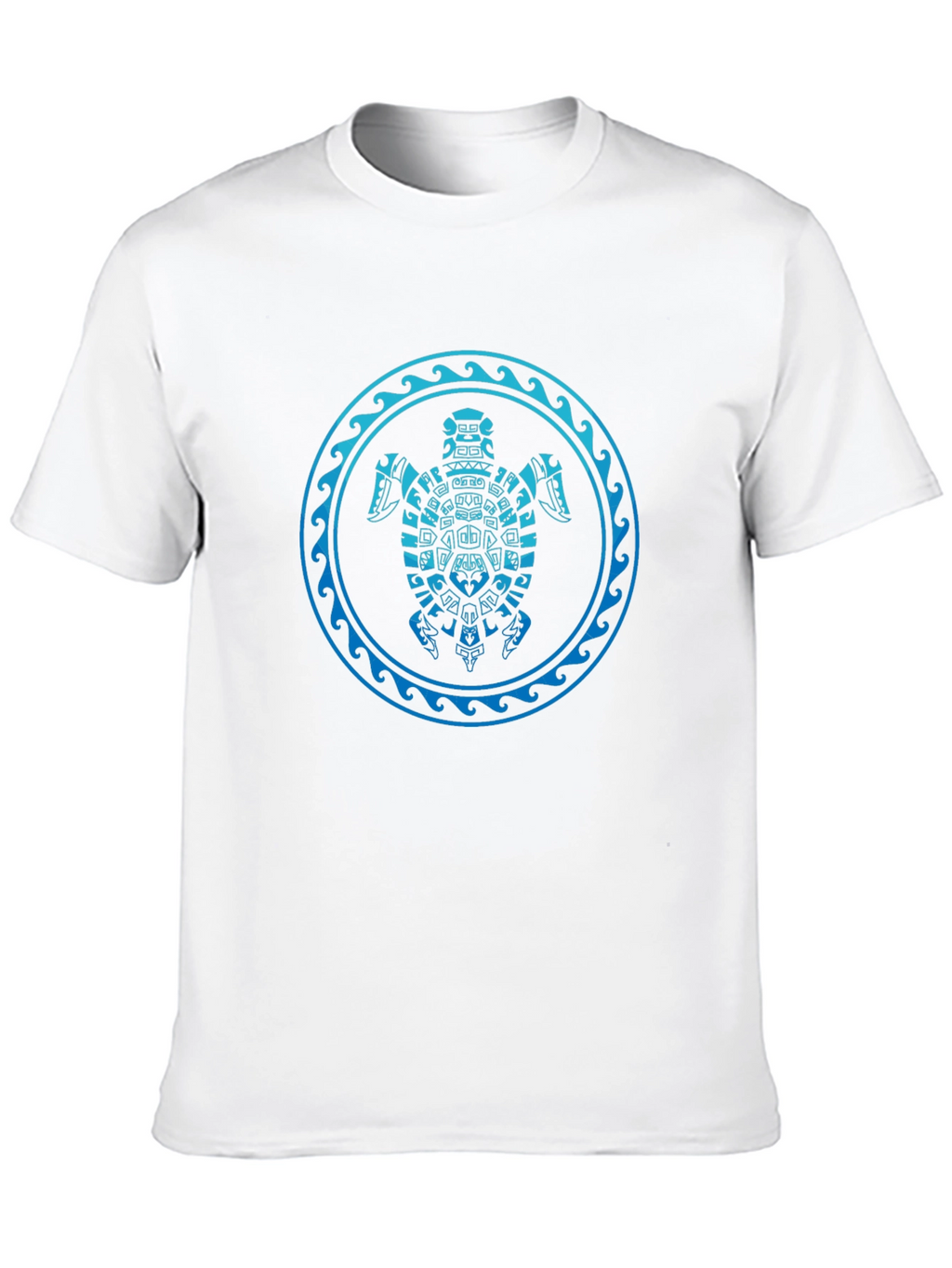 Tribal Turtle Graphic T-Shirt - Black