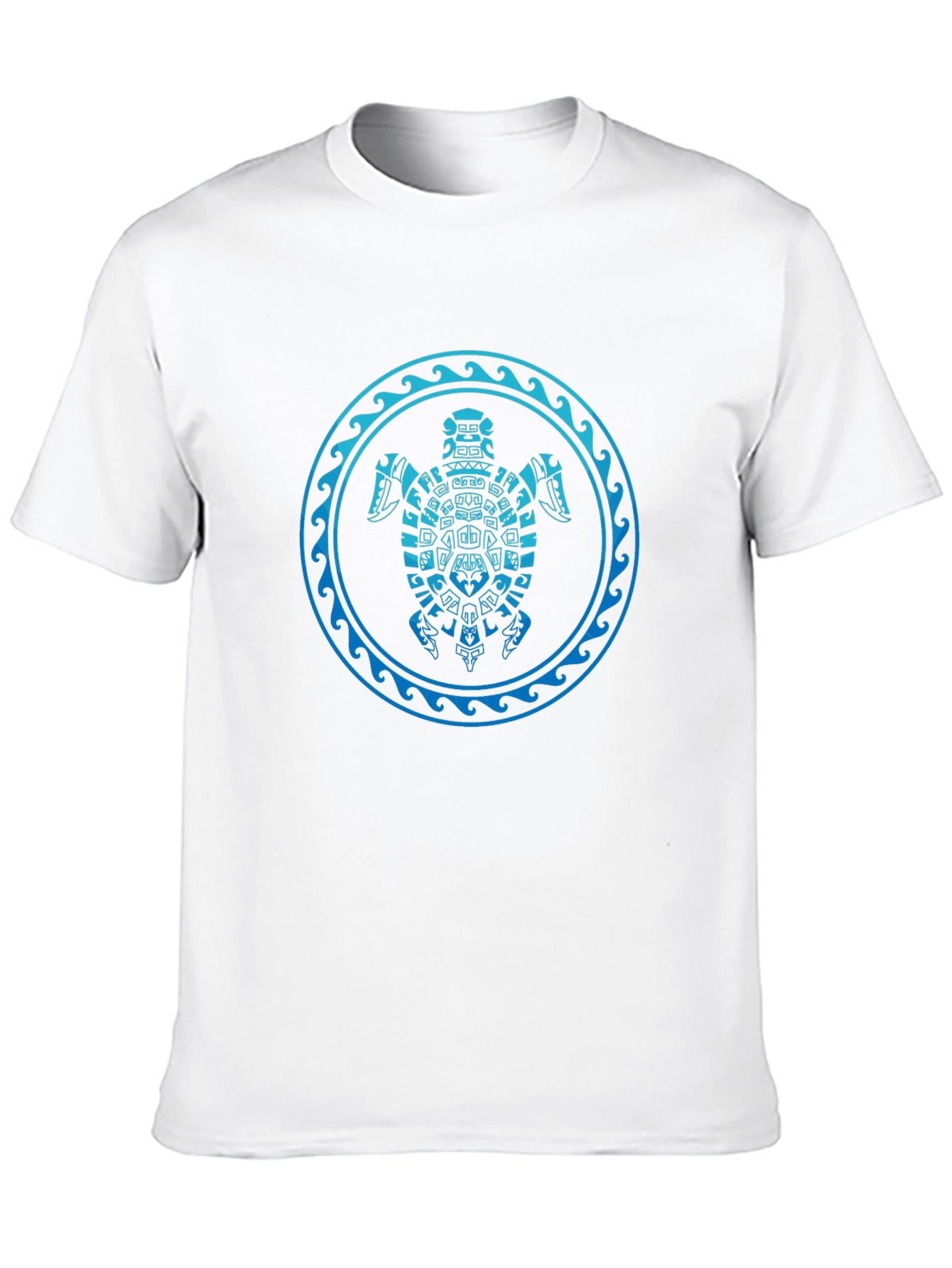 Tribal Turtle Graphic T-Shirt - Black