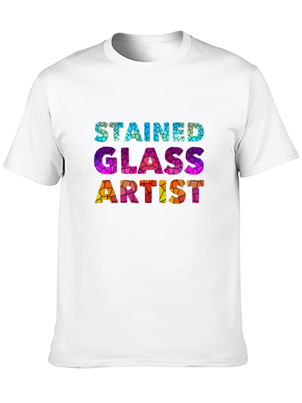 Stained Glass Artist Graphic T-Shirt - Unique Design