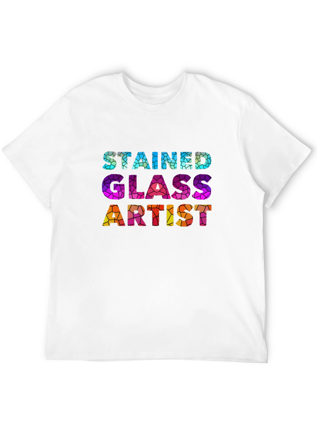 Stained Glass Artist Graphic T-Shirt - Unique Design