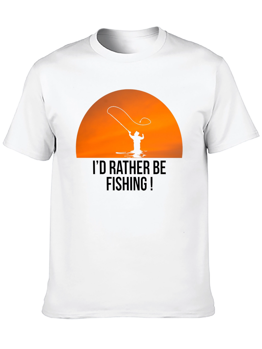 Fishing T-Shirt - Id Rather Be Fishing Graphic Tee